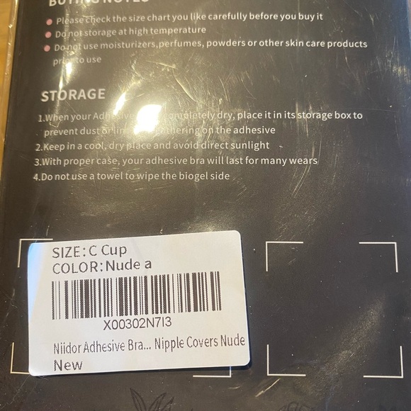 Niidor Adhesive Bra Strapless Sticky Invisible Silicone Push up Bras - Picture 9 of 10